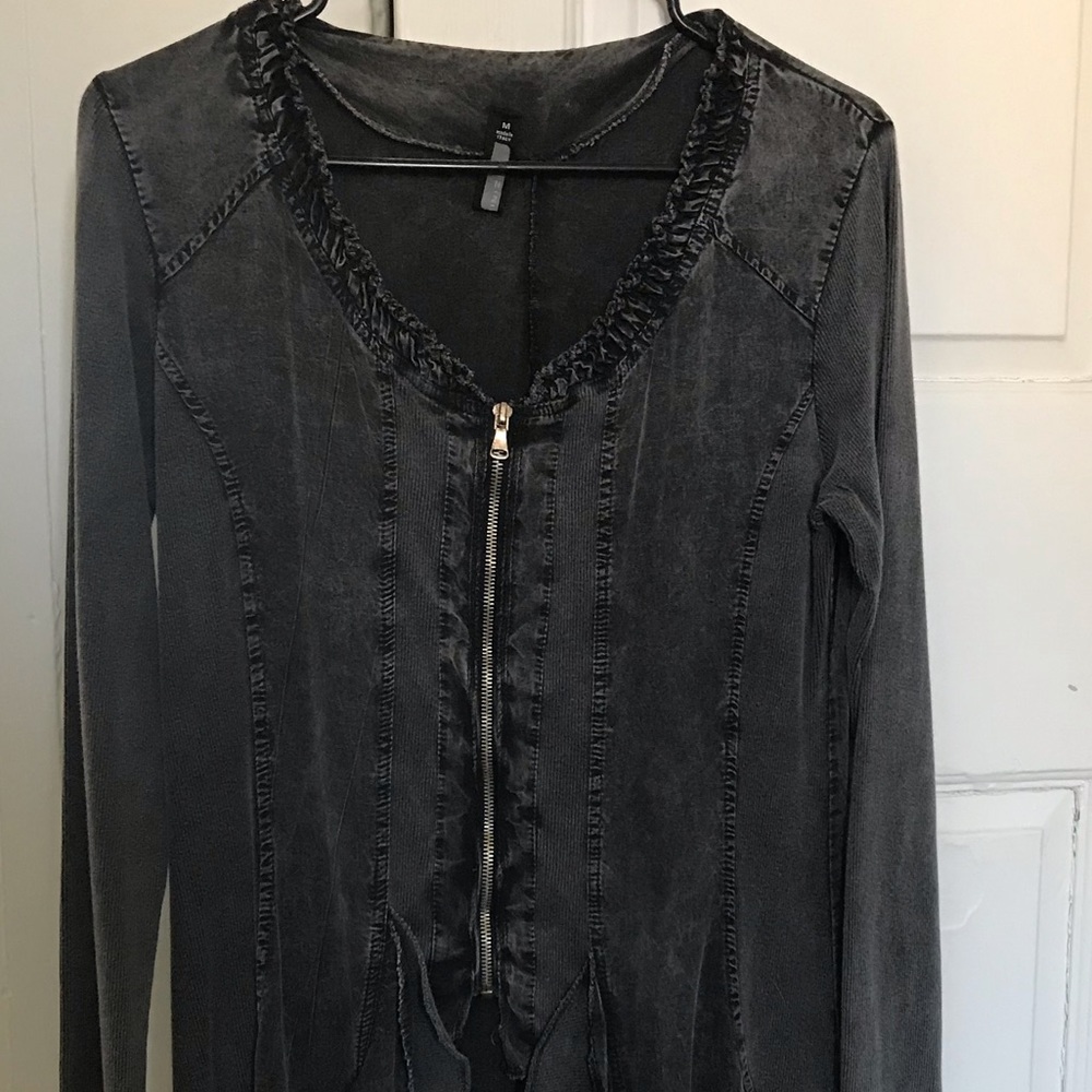 COPY - INIZIO Black Denim 60’s Hippie Rocker Dres…